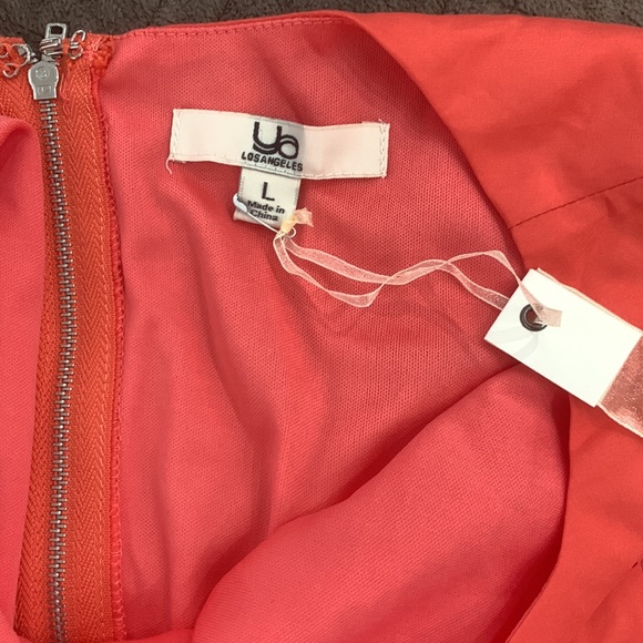 NWT Coral Perforated Design Dress size L - Picture 12 of 17